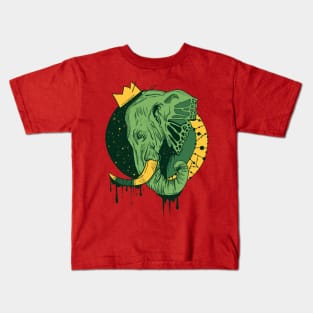 Forrest Green Royal Elephant Kids T-Shirt